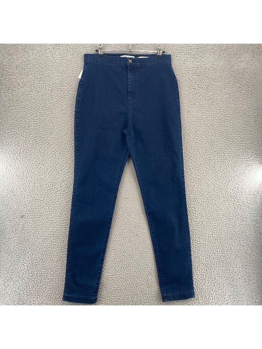 American Apparel Jeans Women Large Easy Blue Dark Wash Denim Skinny Stretch NWT